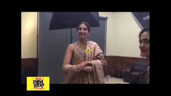 @sonamakapoor​ behind the scenes at #Mindrocks15 with India Today Group Editor Kalli Purie