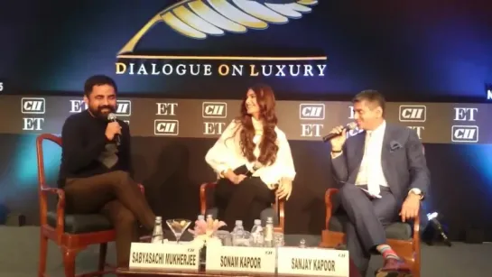 Sneak-peek: @sonamakapoor in conversation with @sabya_mukherjee. #ETLuxuryDialogue