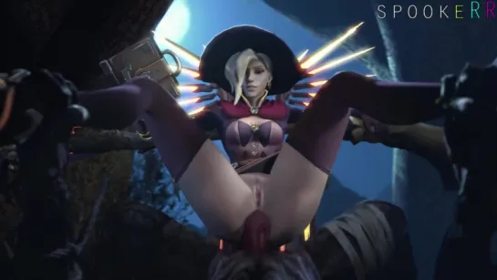 Overwatch 3d sex porno Witch Mercy Edition 60 FPS futa bigtits futa hentain xxx