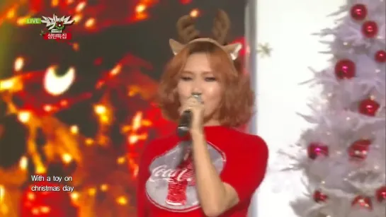 MAMAMOO - All I want for christmas is you \ Um Oh Ah Yeh [Music Bank 2015.12.25]