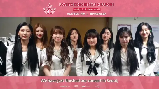 190222 | Lovelyz message for Singapore