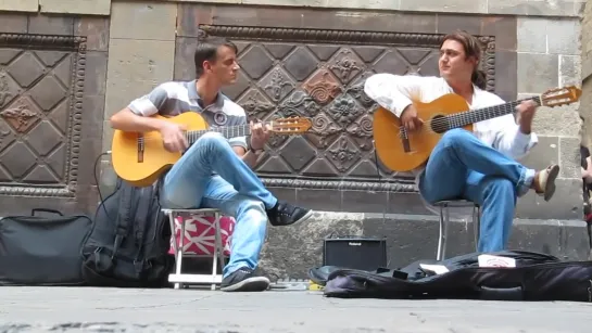 Flamenco Guitar. Barcelona street music (HD) /Фламенко на гитаре. Уличные музыканты Барселоны/