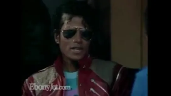 Interview backstage Beat it music video, 1983 (качество лучше)