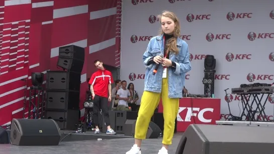 SoundCheck Алиса Трифонова(#KFCBattleFEST,#ПаркСокольники,#БериСвое,22.7.18)