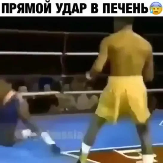 Прямой удар в печень