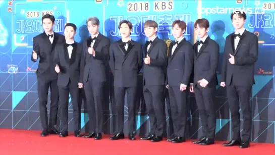 EXO - 181228 2018 KBS Gayo Daejun, red carpet