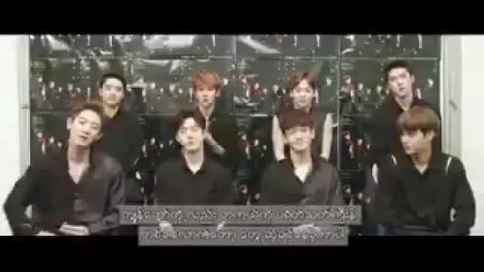 170329 #EXO greeting video for Kpop festival in Myanmar