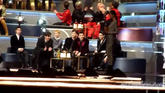 161202 [MAMA 2016]  EXO Reaction to BEST OST NOMINEE VIDEO PARODY