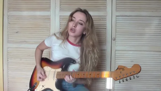 Stevie Ray Vaughan - Scuttle Buttin guitar cover by Yana