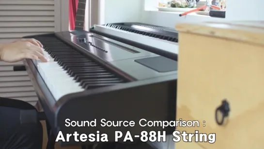 Artesia PA-88H  ׃ Yamaha P-85, Sound source Comparison