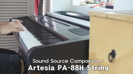 Artesia PA-88H  ׃ Yamaha P-85, Sound source Comparison