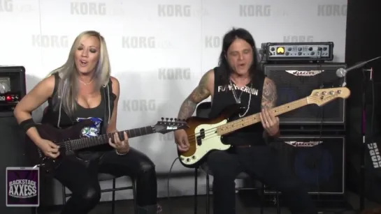 Chuck Garric and Nita Strauss jams session