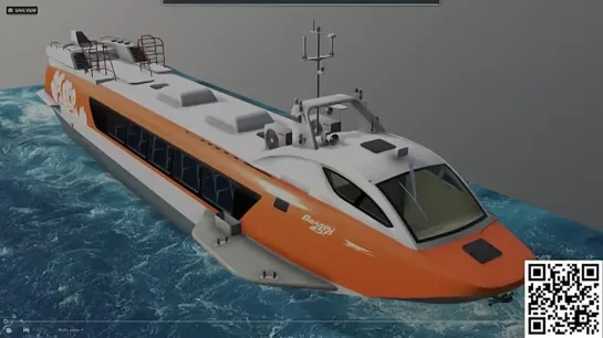 Hydrofoil ship Valday 45R Валдай 45Р