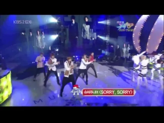 BEAST - B2ST and MBLAQ dance battle @ Music Bank [091225]