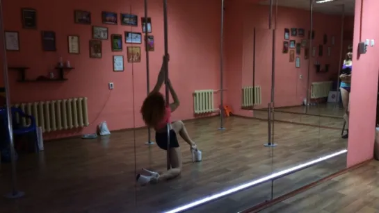 Oksana Vok) exotic pole dance)