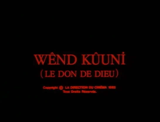 God's Gift / Wend Kuuni (1982) dir. Gaston Kaboré