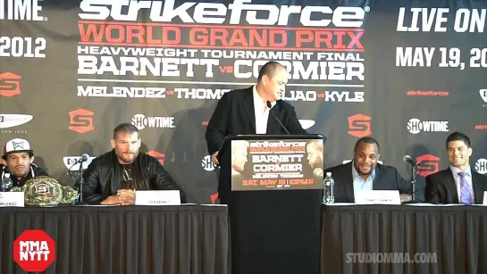 Пресс-конференция Strikeforce: Barnett vs. Cormier