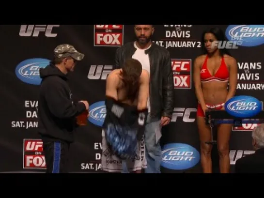 взвешивание: UFC on FOX 2 - Evans vs. Davis