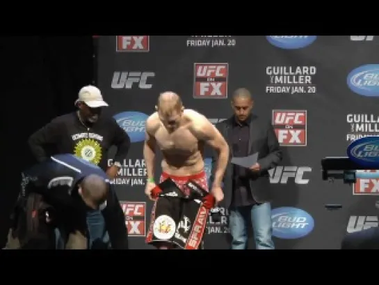 взвешивание UFC on FX: Guillard vs. Miller (HD 720)