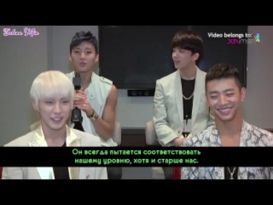 [Selena Min presents] B.A.P - XINMSN Interview 2013-08-08 [rus sub]