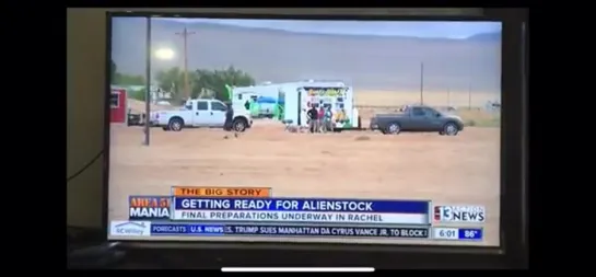 Guy Naruto Runs Past News Anchor for Storm AREA 51