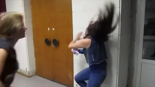 Russian women wrestling backstage brawls