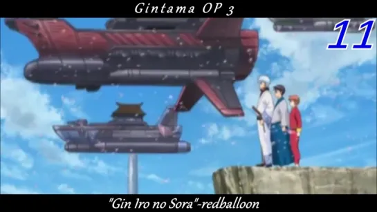 Gintama my top 20 openings