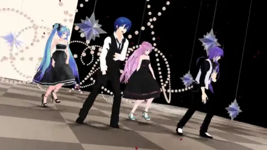 【MMD】ミク・ルカ・KAITO・がくぽでチェリーハント