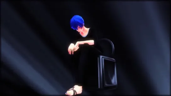 【MMD】 ごめんねごめんね 【ピコリ式KAITO 色替え・傷表現あり】