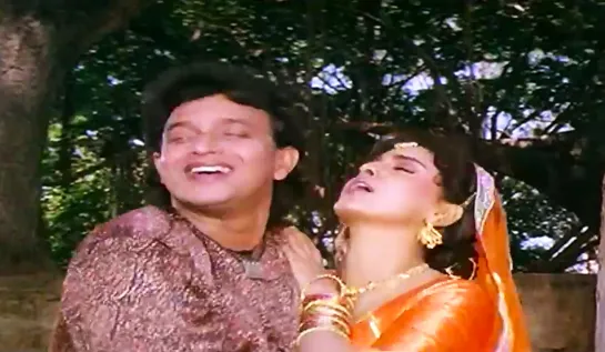 Jhoom Jhom Kahta Hai - Mere Sajana Saath Nibhana _ Mithun Chakraborty songs