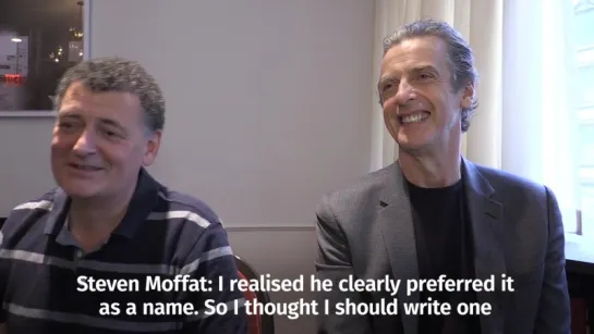 Steven Moffat and Peter Capaldi joke about Doctor Mysterio