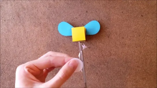 Как сделать поделку Пчелка - How to make Bee - DIY - Papercraft - - My Paper Quest