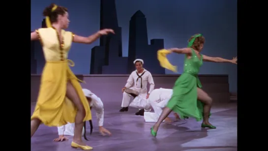 A Day in New York  Gene Kelly  Frank Sinatra  Jules Munshin  Vera-Ellen  (On the Town  1949)