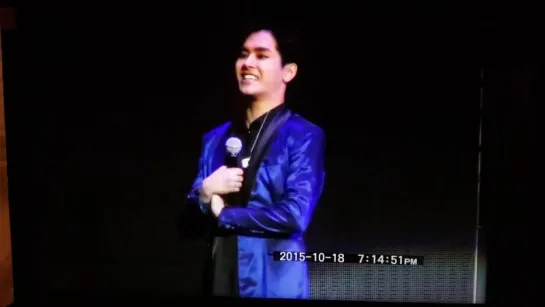 FANCAM | 151018 | «Infinite Effect»  in Beijing - Hoya