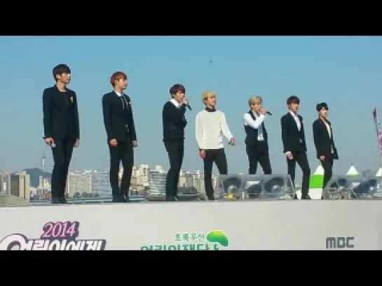 [FANCAM][140505] MBC "New life to the children" | Infinite - With