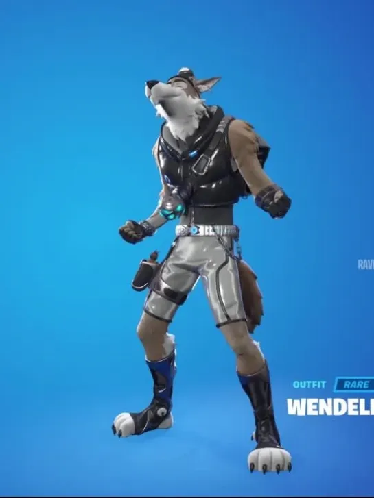 Fortnite - Wendell (Фортнайт - волк Венделл) - анимация