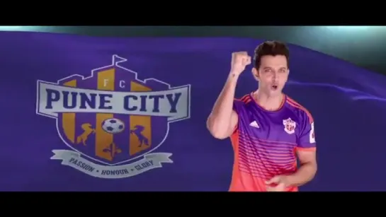 Ритик Рошан и  FCPuneCity готовы дать  старт их  компании HeroISL 2016