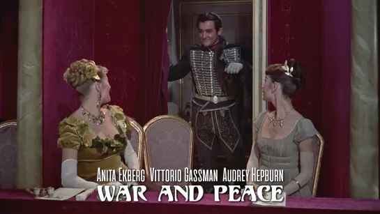 Anita Ekberg, Vittorio Gassman, Audrey Hepburn (War and Peace, 1956)