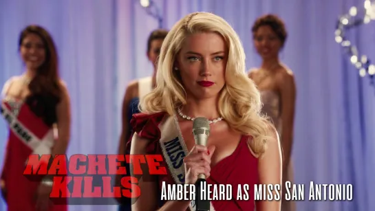 Amber Heard as Miss San Antonio (Machete Kills, 2013)