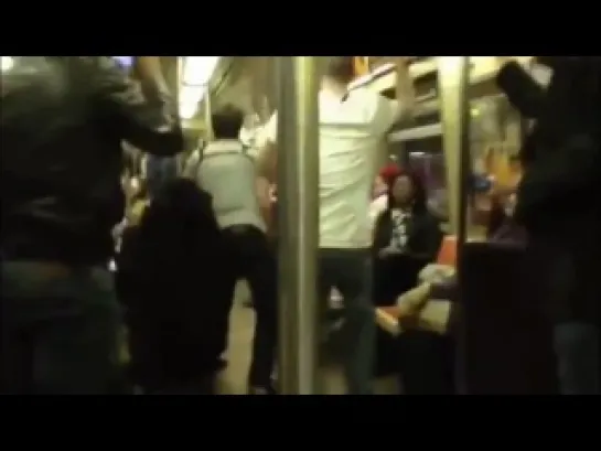 SAX BATTLE in NYC SUBWAY FULL VERSION ALL CAMERAS