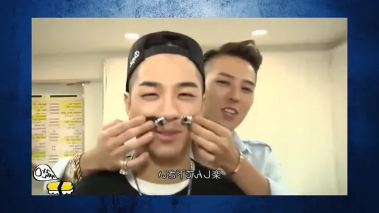 G-Dragon is sniffing Taeyang's hair / Funny G-Dragon