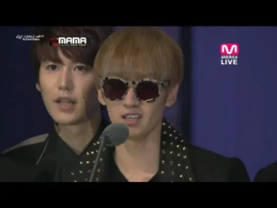 [SuJu] | [121130] MAMA 2012 Best Line Award - Super Junior