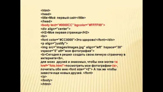 Как создать сайт. HTML. Урок2. Часть2