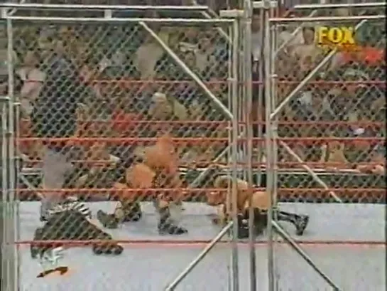 Steel Cage match for WWF Championship, Steve Austin (c) vs The Rock