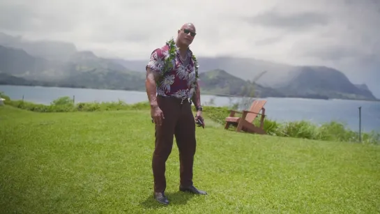 Dwayne's Special Return to Hawaii for Hobbs & Shaw Press