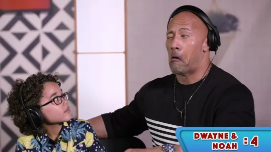 THE ROCK REACTS TO GUESS THAT MOVIE CHALLENGE (Ft. Skyscraper Cast)