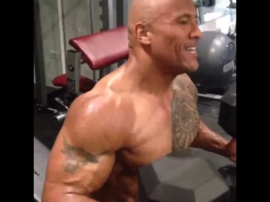 Dwayne Johnson trainin' 25.06.2013