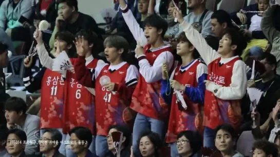 [14.10.2017] ASTRO @ 2017-2018 Anyang Korea Ginseng KBL Pro-Basketball Opening Day