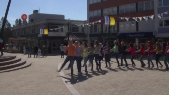 Saimaa University of Applied Sciences Flashmob in Imatra Finland