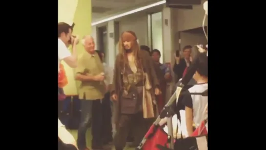 Johnny Depp, dressed as Captain Jack Sparrow, hangs out with children in the oncology ward at Lady Cilento Children’s Hospital i